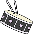 Gacha Life Kinen and Drum Set pointer