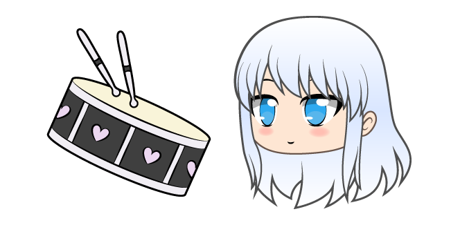 Gacha Life Kinen and Drum Set