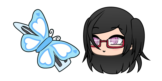 Gacha Life Misty and Butterfly Pin