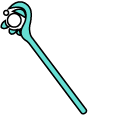 Gacha Life Winter and Magic Staff pointer