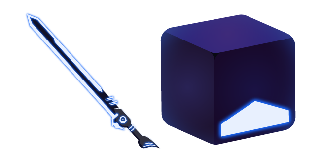 Beat Saber Blue Cube and Saber