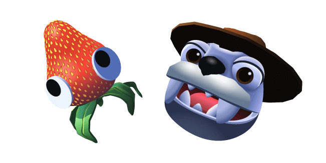 Bugsnax Strabby and Elizabert Megafig