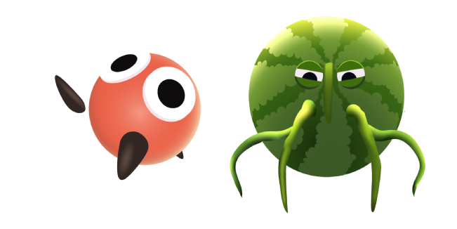 Bugsnax Wee Mewons and Mama Mewon