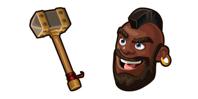 Clash of Clans Hog Rider and Hammer