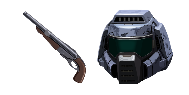 Doom Doomguy Classic Helmet and Super Shotgun