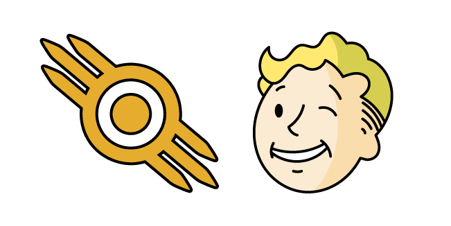 Fallout Vault Boy and Vault-Tec Logo