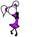 Fancy Pants Adventures Cutie Pants Girl and Kaboodle cursor