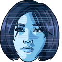 Halo Cortana and Data Crystal Chip cursor