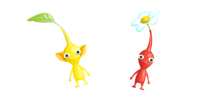 Pikmin Yellow Pikmin and Red Pikmin