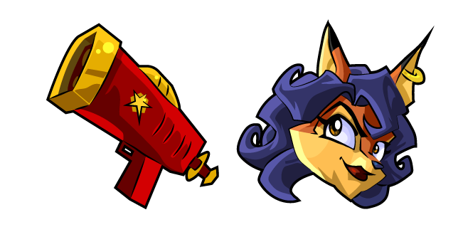 Sly Cooper Carmelita Fox and Shock Pistol