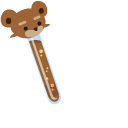 Super Animal Royale Super Gingerbread Bear and DNA pointer