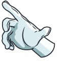 Super Smash Bros Master Hand pointer