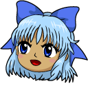 Touhou Project Cirno and Flowers cursor