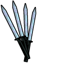 Touhou Project Sakuya Izayoi and Daggers pointer