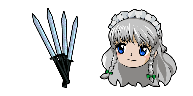 Touhou Project Sakuya Izayoi and Daggers