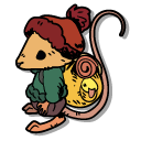 Winter Burrow Mouse and an Axe cursor