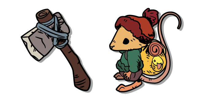 Winter Burrow Mouse and an Axe