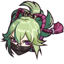 Genshin Impact Kuki Shinobu and Dagger cursor