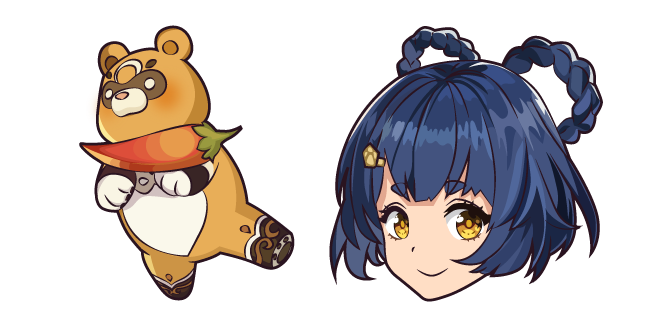 Genshin Impact Xiangling and Guoba