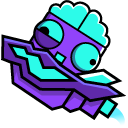 Geometry Dash Brainpower and Ship 27 cursor