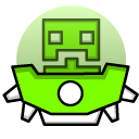 Geometry Dash Cube 10 and UFO 12 cursor
