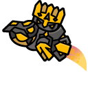 Geometry Dash Cube 126 and Ship 36 cursor