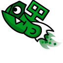 Geometry Dash Cube 13 and Ship 24 cursor