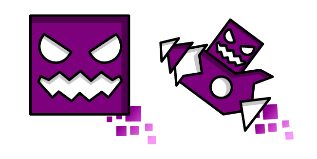 Geometry Dash Cube 145 and Ship 13