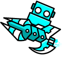 Geometry Dash Cube 154 and Ship 33 cursor