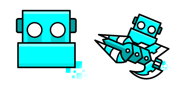 Geometry Dash Cube 154 and Ship 33