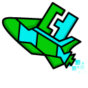 Geometry Dash Cube 3 and Ship 7 cursor