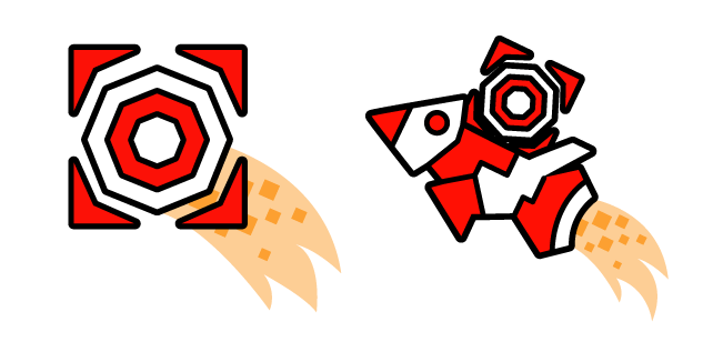 Geometry Dash Cube 30 and Ship 12