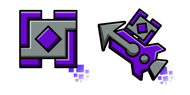 Geometry Dash Cube 37 and Ship 14