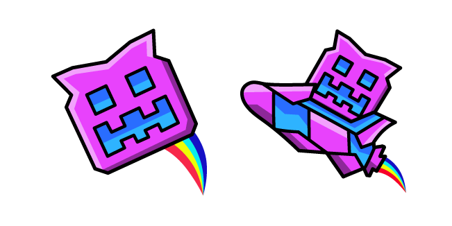 Geometry Dash Cube 39 and Ship 7