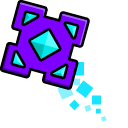 Geometry Dash Cube 41 and Ship 10 pointer