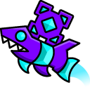 Geometry Dash Cube 41 and Ship 10 cursor