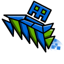 Geometry Dash Cube 5 and Ship 5 cursor