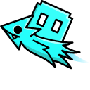 Geometry Dash Cube 50 and Ship 22 cursor