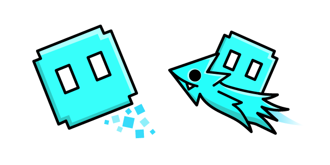 Geometry Dash Cube 50 and Ship 22
