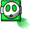 Geometry Dash Cube 51 and Ship 40 pointer