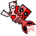 Geometry Dash Cube 56 and Ship 47 cursor