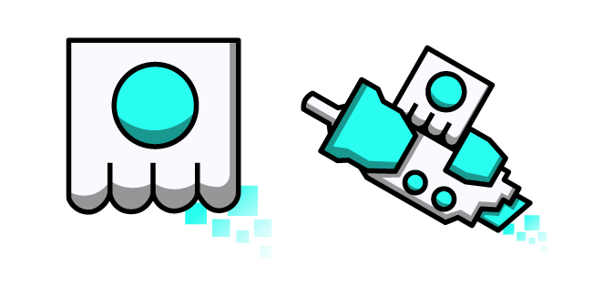 Geometry Dash Cube 81 and Ship 18