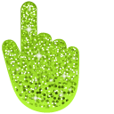 Apple Green Glitter cursor