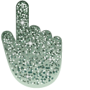 Asparagus Green Glitter cursor
