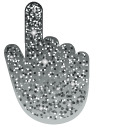 Battleship Grey Glitter cursor