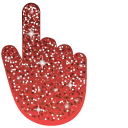 Bittersweet Red Glitter cursor
