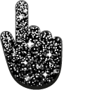 Black Glitter cursor