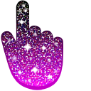 Black Pink Glitter cursor
