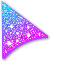 Blue and Pink Glitter pointer