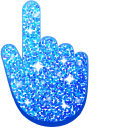 Blue Glitter cursor